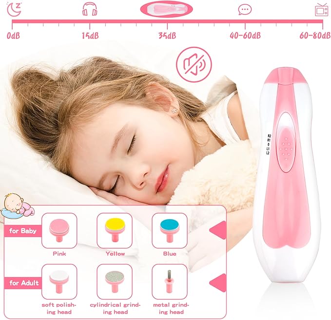 Baby Healthcare and Grooming Kit, 26 in 1 Portable Baby Safety Care Set with Hair Brush Comb Nasal Aspirator Electric Nail Trimmer Set Baby Essentials kit for Newborn Boys Girls (Pink)