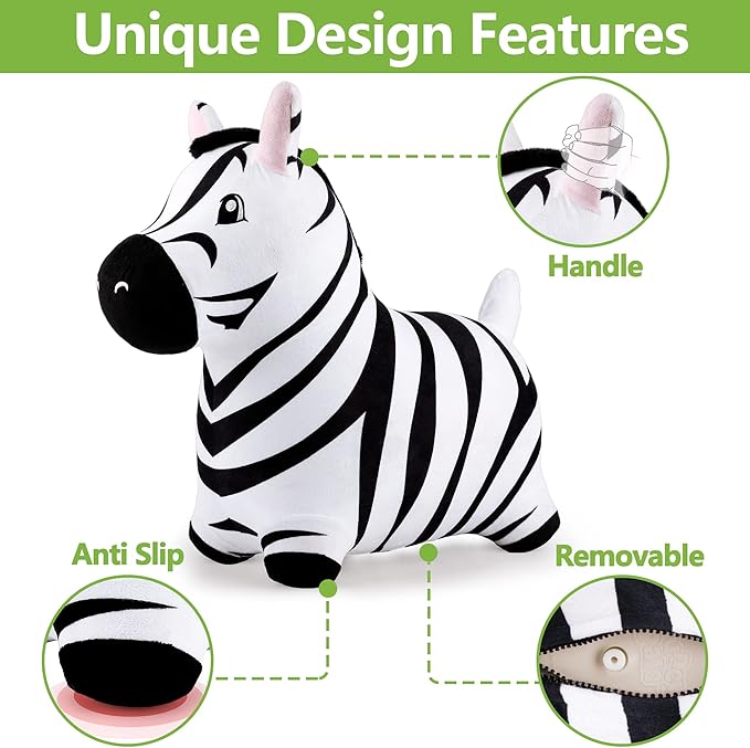 iPlay, iLearn Bouncy Pals Zebra Hopper Toy 2 3 4 5