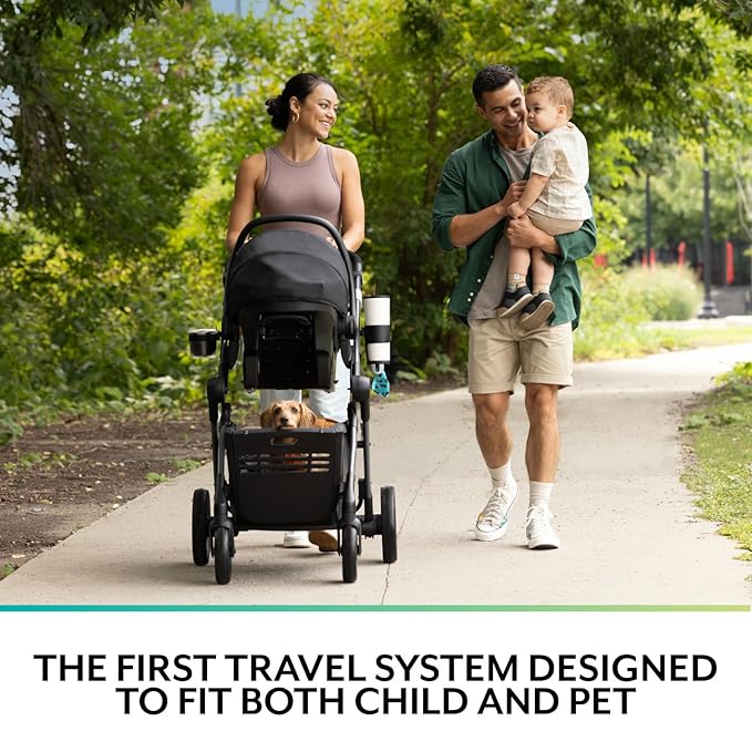 Evenflo Pivot Troop Child and Pet Modular Travel System (Bluestone Gray)
