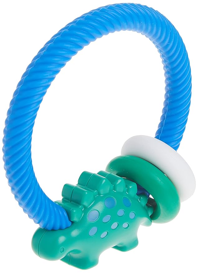 Itzy Ritzy Silicone Teether with Rattle; Rattle Teether Features Rattle 3 Months
