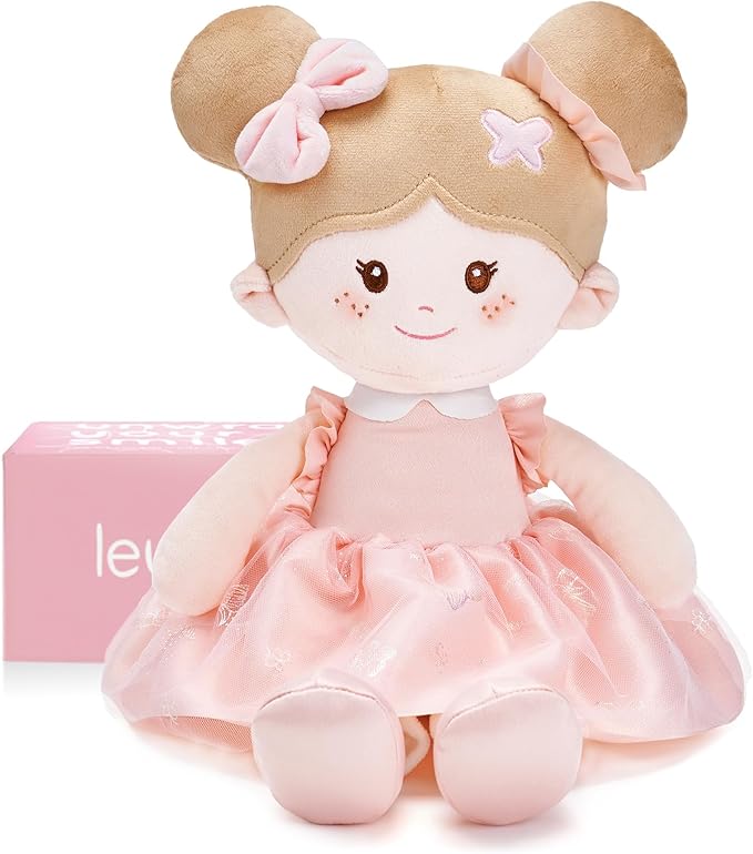 Soft Baby Doll Toys (16''), My First Baby Rag Doll for 1 Year-Old Girl Birthday Gift