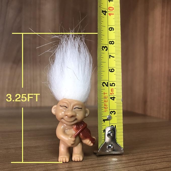 8PCS Troll Dolls, 80s' PVC Vintage Trolls Lucky Doll Action Figures Chromatic Adorable for Collections