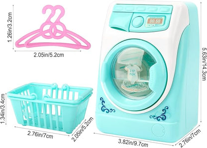 deAO Washing Machine Toy for Kids Dollhouse Furniture Pretend Play