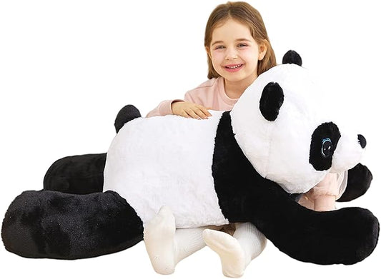 IKASA Giant Panda Stuffed Animal Plush Toy,30" Large Cute Jumbo Soft Toys