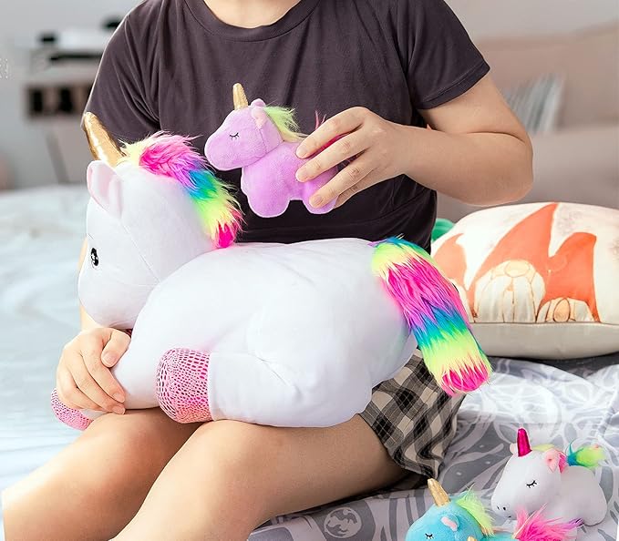 16inch Unicorn Stuffed Animals PlaySet- Unicorn Doll Toy Gifts 4 Baby
