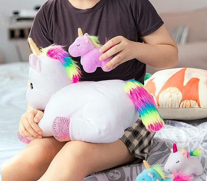 16inch Unicorn Stuffed Animals PlaySet- Unicorn Doll Toy Gifts 4 Baby