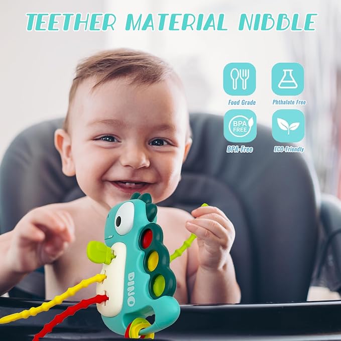 Montessori Toy for Baby 18+ Months, Cute Dinosaur Baby Sensory