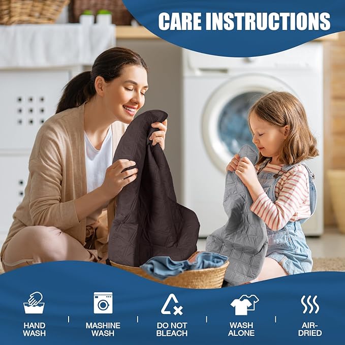 TAOCOCO 100% Waterproof Recliner Covers, Recliner Sofa Covers with Leg Straps, Reversible Recliner Couch Cover for Reclining Chair, Washable Couch Protector for Pets Kids(1 Seater 22", Chocolate)