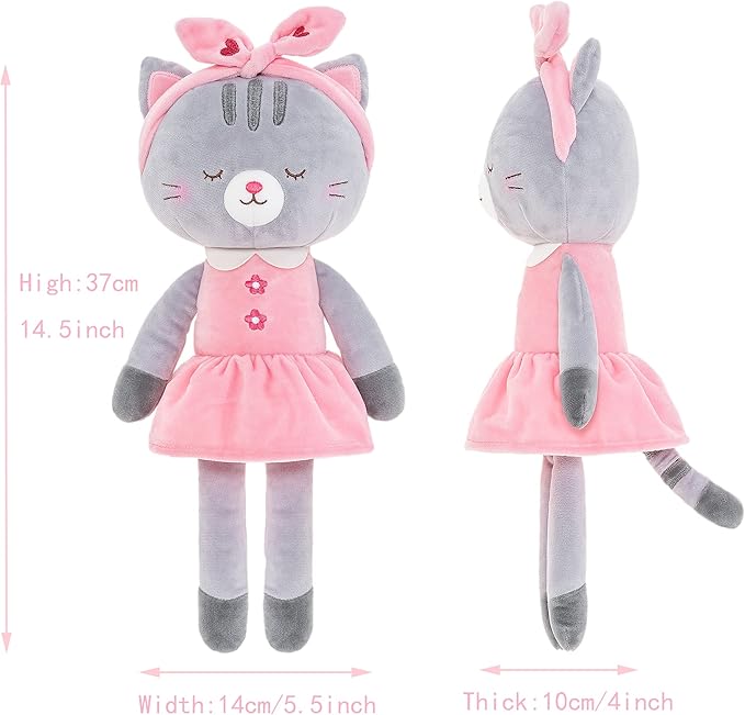 Lazada Stuffed Cat Dolls Animal Kitty Plush Toy Baby Girl 16"
