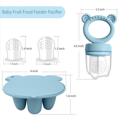 Baby Food Feeder Pacifier with Breast Milk Popsicle Teether-Silicone Forage
