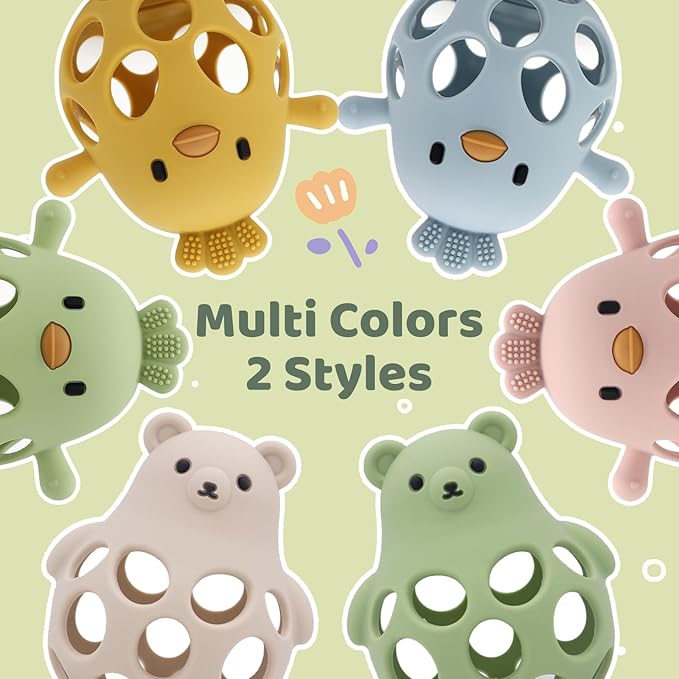 Baby Teething Toys Silicone Teethers - Babies Toys Chew Toys 0-6 6-12