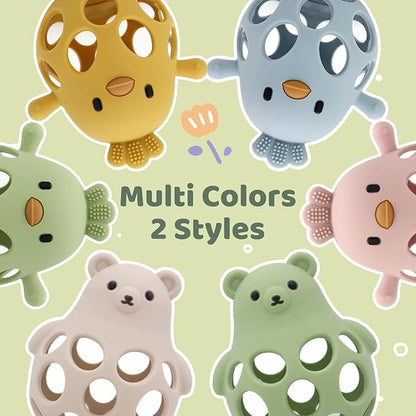 Baby Teething Toys Silicone Teethers - Babies Toys Chew Toys 0-6 6-12