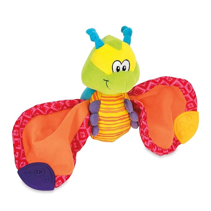 Nuby Teether Tugz Plush Silicone Teething Toy - Baby Teething Toy 3+ Months