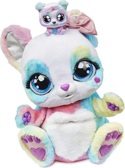 Interactive Rainbow Plush Toy and Baby with Bonus Bows, Over 150 Sounds & Actions 5 and