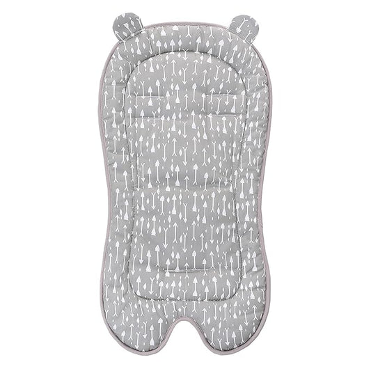 Miracle Baby Car Seat Insert Universal Breathable Baby Stroller Cushion Reversible 3D Air Mesh Cotton Stroller Mat for CarSeat, Buggy, Carrycot, High Chair (Grey Arrow)