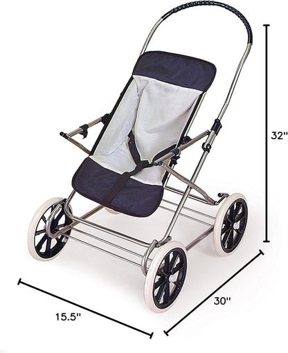 Badger Basket Toy Doll Just Like Mommy 3-in-1 Doll Pram 22 inch