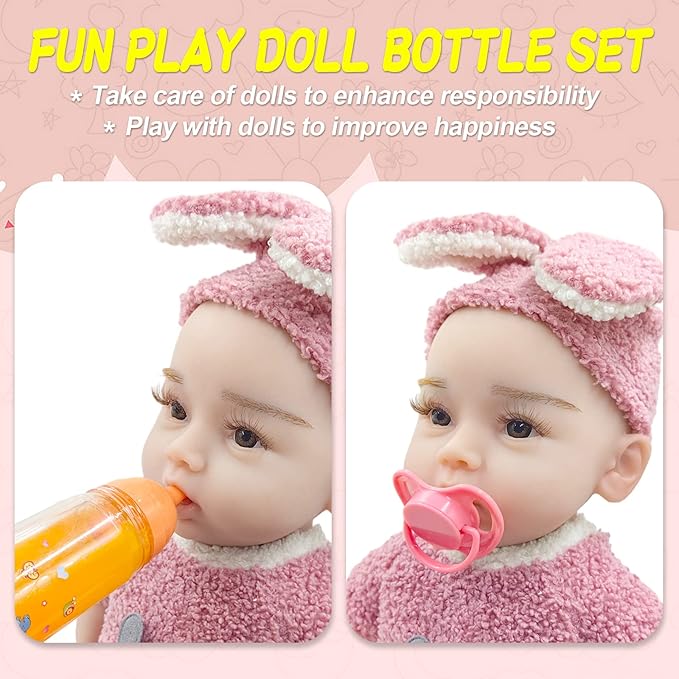 Doll Bottle Set, Baby Doll Disappearing Magic Bottles - 6 6 in