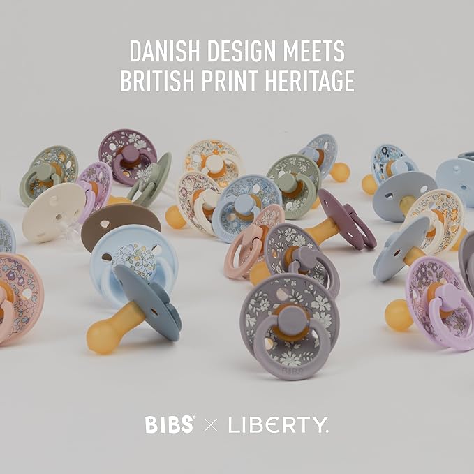 BIBS Liberty Pacifier | 2 Colour Natural Rubber Latex Soothers