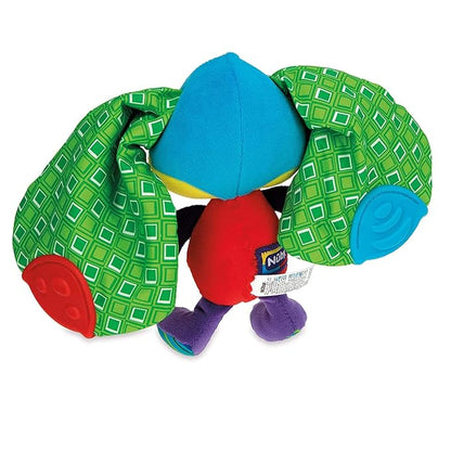Nuby Teether Tugz Plush Silicone Teething Toy - Baby Teething Toy 3+ Months