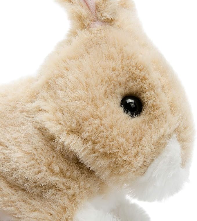 HollyHOME Plush Rabbit Easter Electronic Interactive Toy Jumping,Wiggle Ears 7 Inches