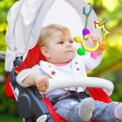 GJZZ Baby Teething Toys 6-12 Months, Montessori Sensory Toys 0-3 6-12