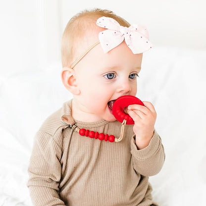 Ryan and Rose Cutie Bit Teether (Red)
