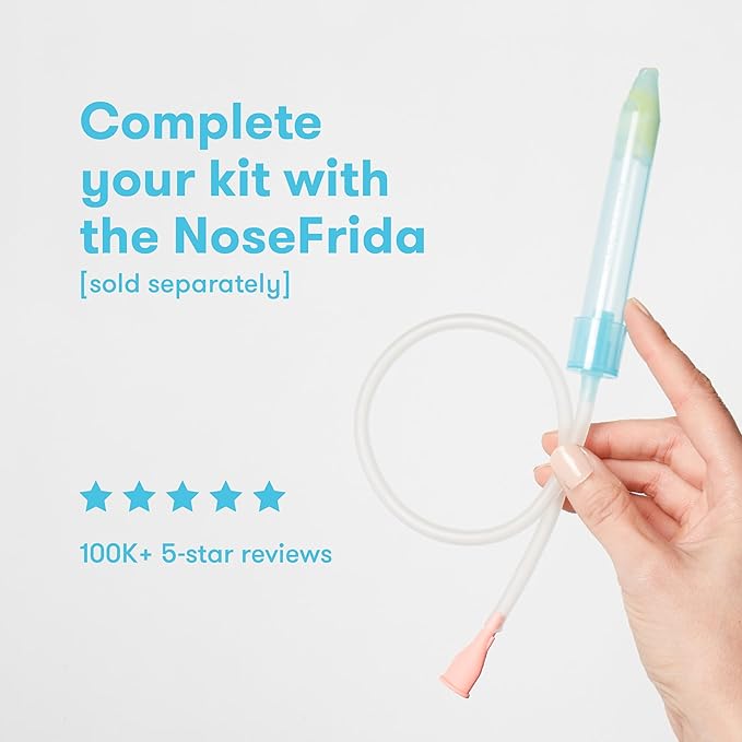 Frida Baby NoseFrida Case + Refills | Cleaning and Storage for Doctor-Recommended NoseFrida The Snotsucker Nasal Aspirator, Storage Travel Case