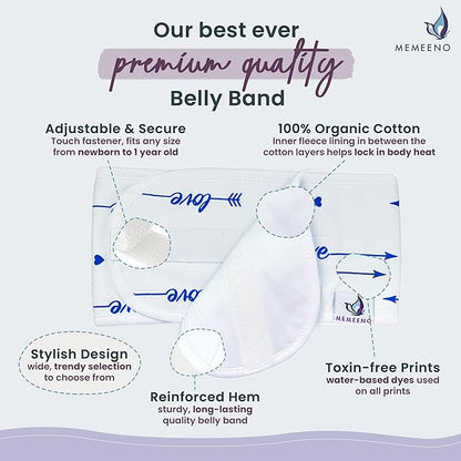 Baby Belly Band for Gas & Colic Baby Relief - Self Heating Belly Band Baby Belly Button Band Colic Band Tummy Wrap for Babies Colic Belt Baby Gas Wrap Colic Baby Relief Newborn