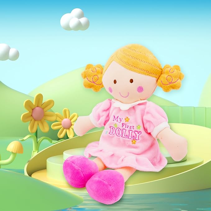 June Garden 12" My First Doll Kaitlyn - Soft Plush Baby Doll