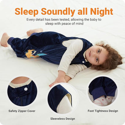 Infant Toddler Sleeping Bag, Baby Sleeping Sack Sleeveless 4 Season 5-6T, Dragon