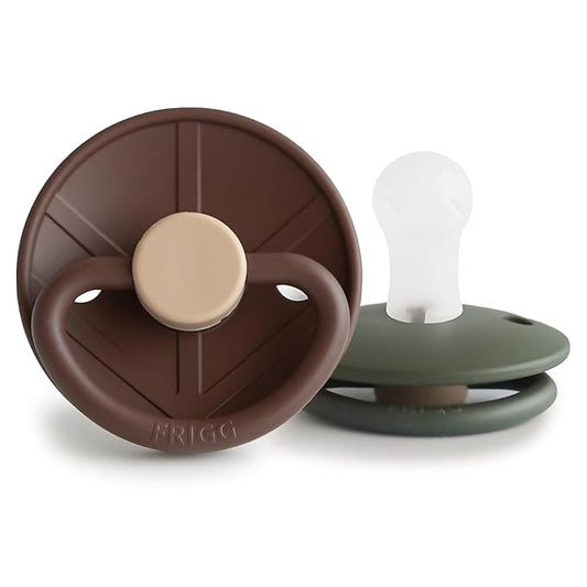 FRIGG Little Viking SilkySoft Silicone Baby Pacifier 2-Pack | Made in Denmark 0-6 Months)