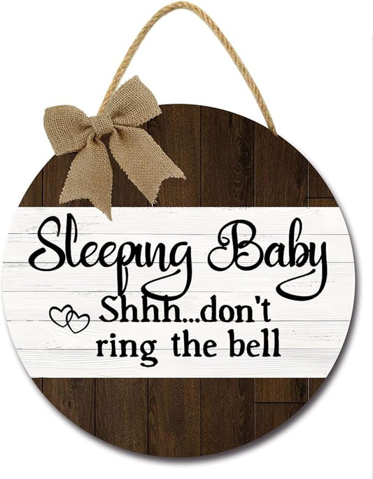 Shhh... Baby Sleeping Sign for Front door Baby Room Door