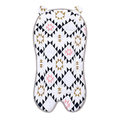 Baby Carriage Cushion, Universal Breathable Car Seat Insert Cushion, 3D Air Mesh Baby Seat Pad Liner for CarSeat, Buggy, High Chair (Geometry)