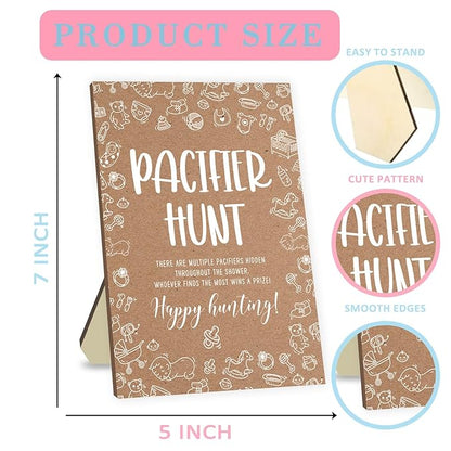 Baby Shower Games Set, Baby Pacifier Hunt Game 50 Mini 50 Blue
