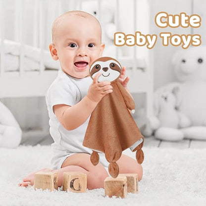 Pro Goleem Sloth Security Blanket Soft Loveys for Babies 14 Inch