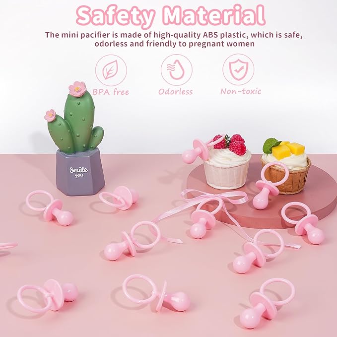 36 Plastic Pacifiers for Baby Shower Game, 2.75?ÖŌĆ?Baby Shower Pacifiers