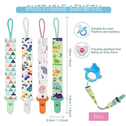 8 Pcs Baby Dummy Strap Clip, Pacifier Clips