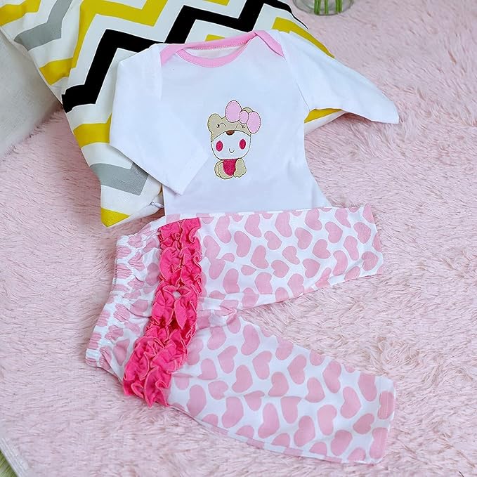 MAIHAO Reborn Baby Dolls Clothes for 17-22 Inch Newborn Baby 17-22 Inch 4pcs Set