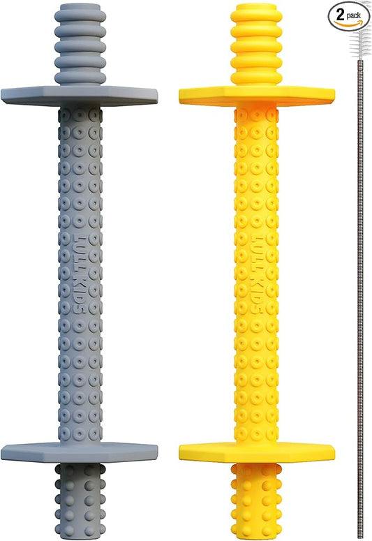 Hollow Teething Tubes - Baby Teething Toys for Babies 0-6 Months, Teething Toys for Babies 6-12 Months