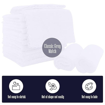 16 Pack Baby Washcloths - 10x10 Inch, Microfiber baby towel