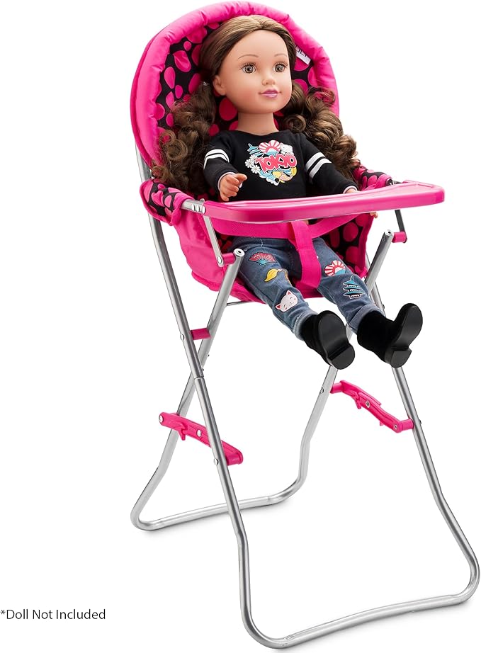 Doll Accessories Gift Bundle Stroller Bed Highchair, Baby Doll Furniture Set