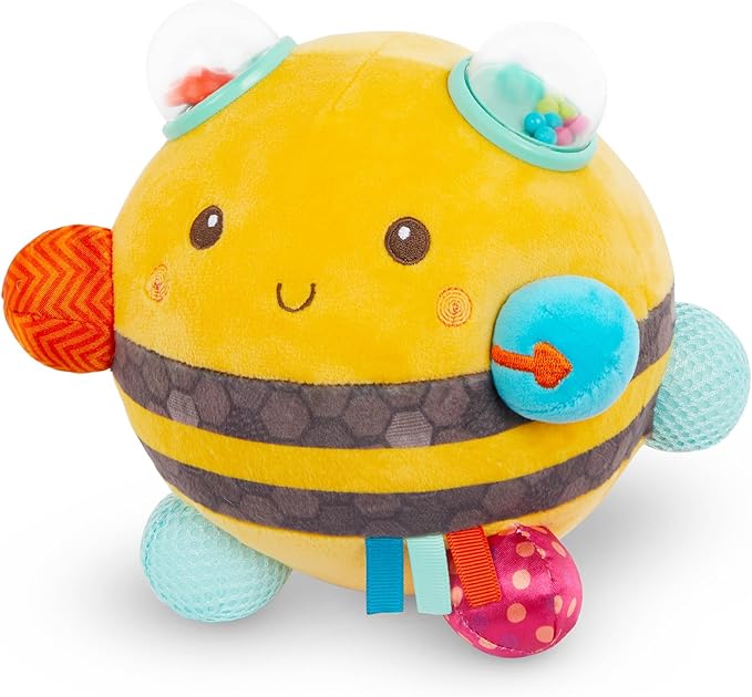B. Sensory Plush Bumble Bee Baby ,Sensory Baby Toy – Bumpy Plush Bee with Fun Features 0 Months
