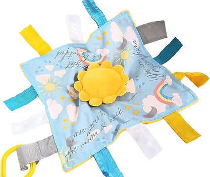 Baby Jack & Co 10x10 Sunshine Lovey Tag Toys for Babies - Baby Toys