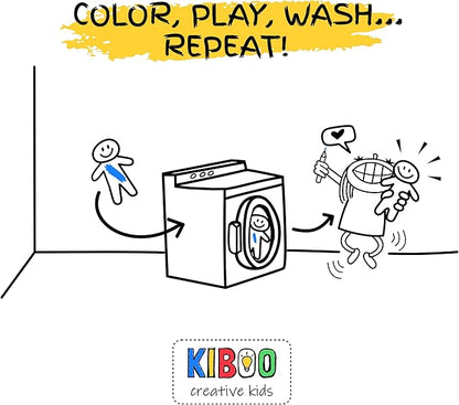 Color Your Boy Doll - Washable Art Toy with Cap & Mini Backpack - Educational Craft for Creative Play - Washable Markers Included