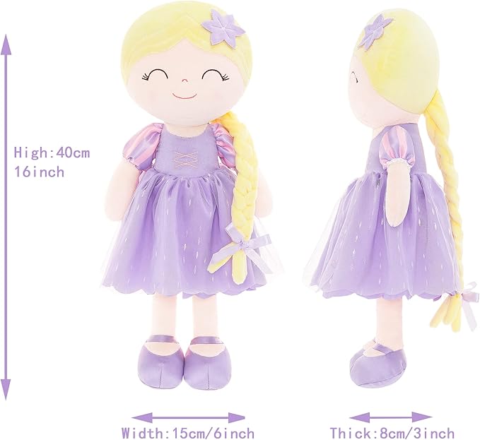 Gloveleya Dolls Princess Girls Toy First Baby Girl Gifts Soft 16"