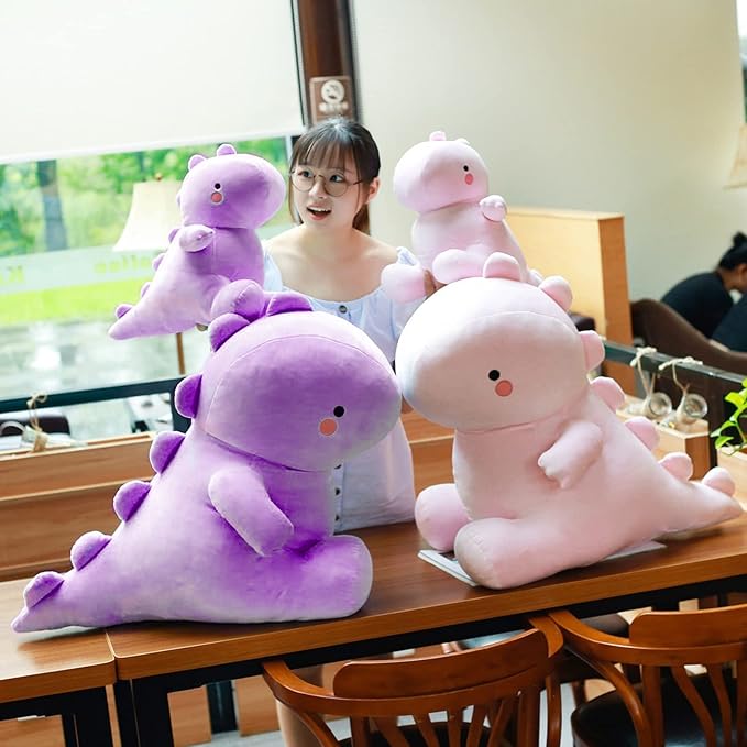VHYHCY Cute Dinosaur Plush Toys, Fat Dinosaur Stuffed Animals Toys Dolls 20 inch