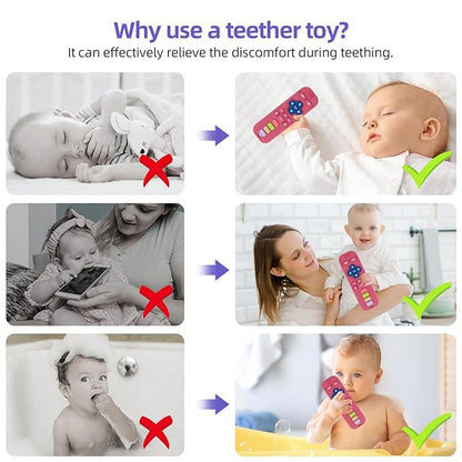 Baby Teether Toy for Babies 0-24 Months TV Remote Control