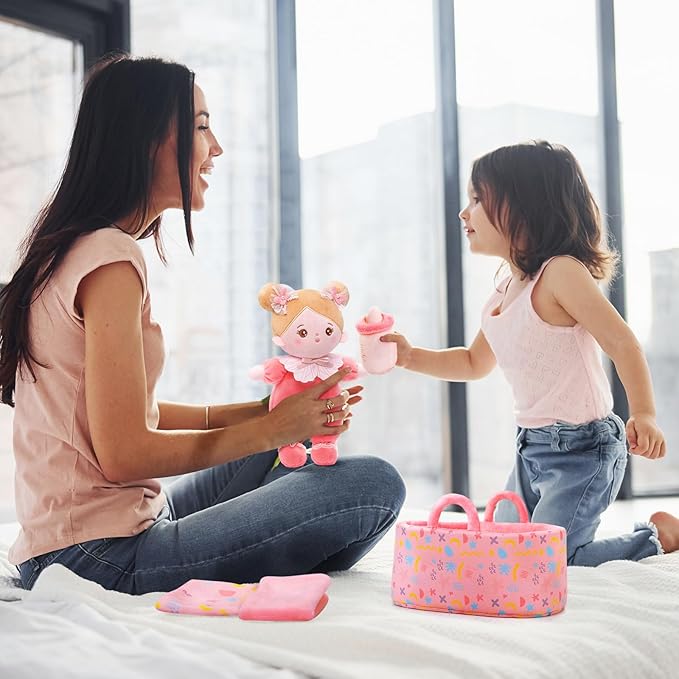 OUOZZZ Soft Baby Doll Set for Girls - My First