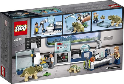 LEGO Jurassic World Dr. Wu's Lab: Baby Dinosaurs Breakout 75939 Fun Dinosaur Toy Building Kit, Featuring Owen Grady (164 Pieces)