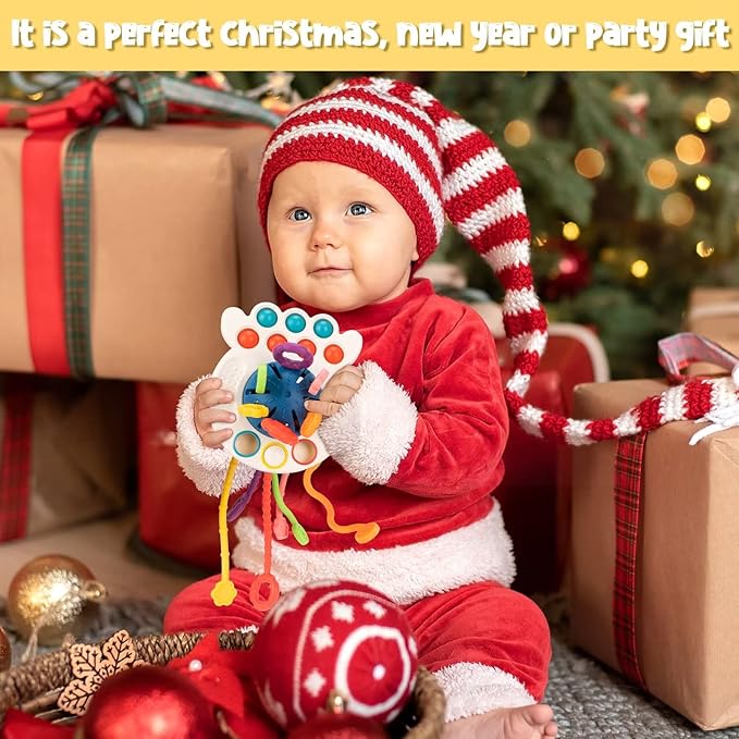 Baby Toys 6 to 12 Months,Montessori Toys for 1 Year Old Boy Girl Baby Sensory Toys for Babies 12-18 Months Pull String Toys for Birthday Gifts Infant